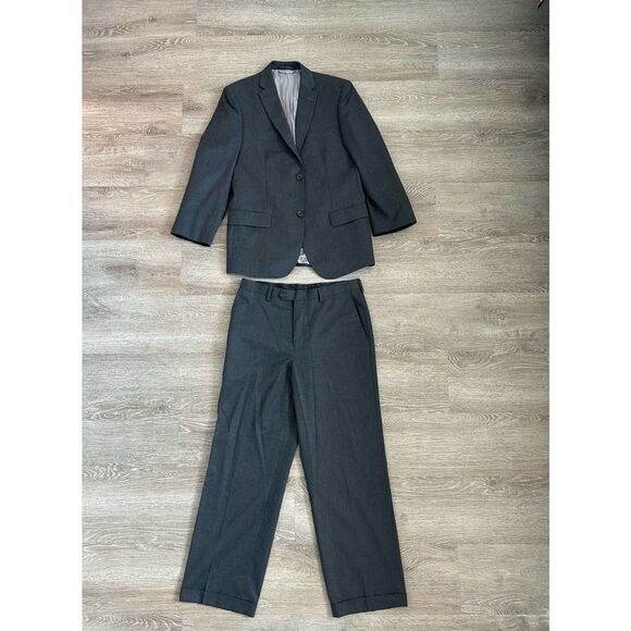 Lauren Ralph Lauren EUC Dress Suit Coord Set Blazer Pants Gray - Picture 2 of 16